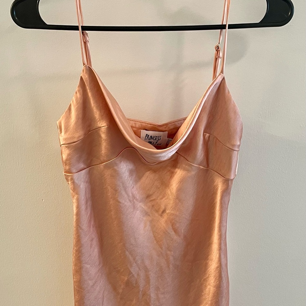 Mango Blush Satin Camisole